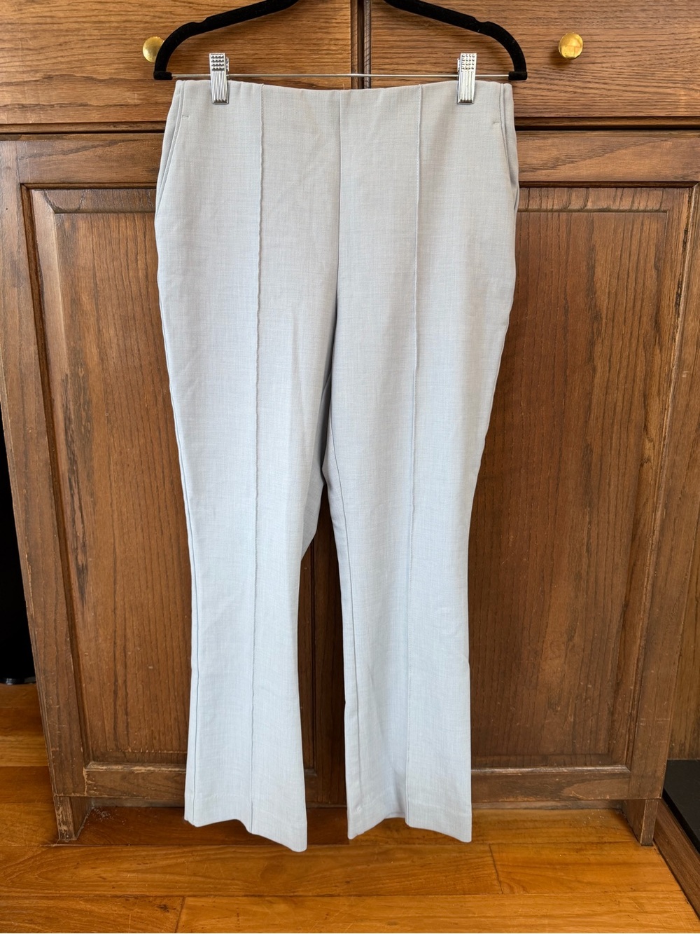 Rachel Zoe Light Blue High Rise Pintuck Pull-On Ankle Pants Size 8